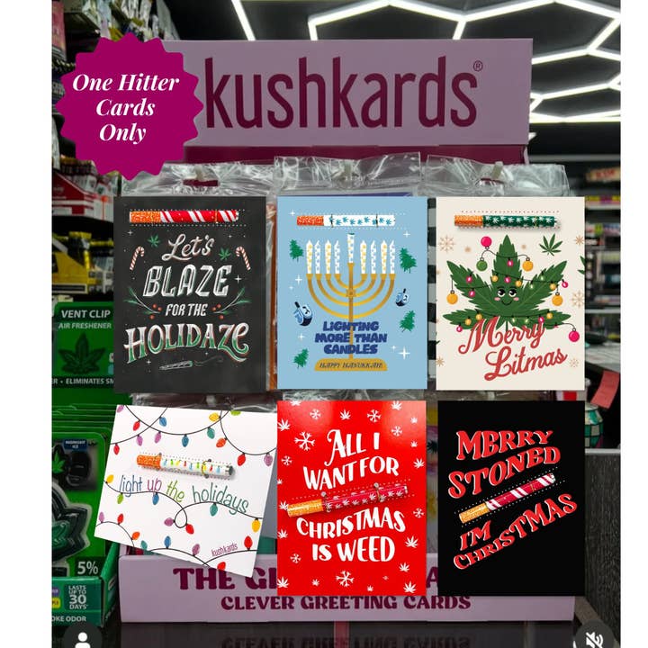 KushKards - Wholesale Retailer Display - Paper & Novelty - KushKards Holiday Counter Display1