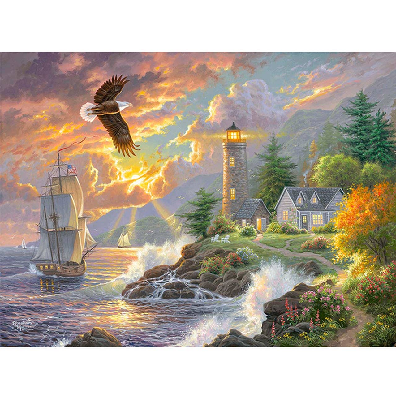 AN Commerce - Wholesale DIY Craft Kit - Seaside Light - DIY Paint By Number Kit0