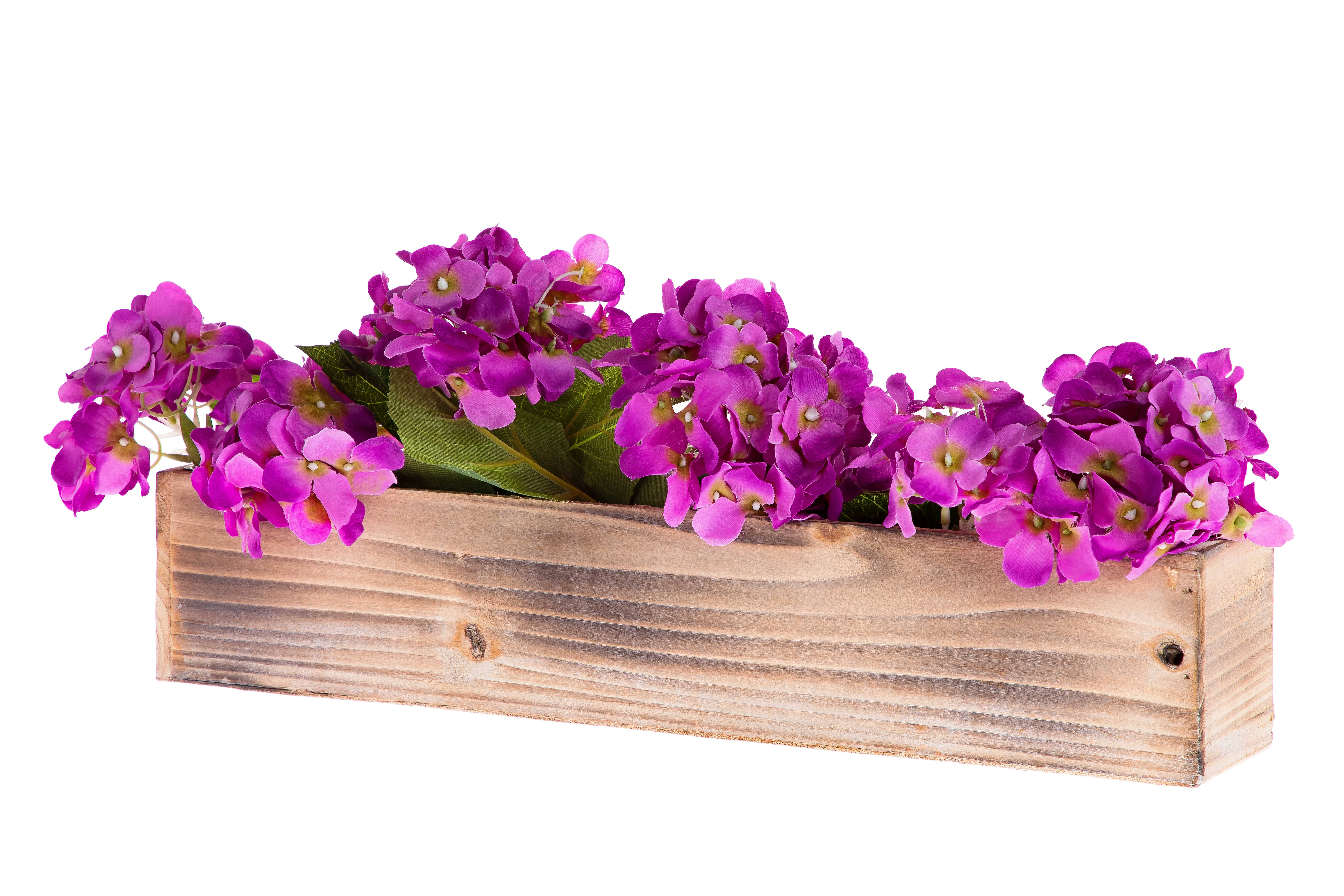 UNIMIX FLORAL - Wholesale Planter Box - Wood Planters/Containers 20"x4"7