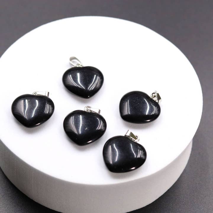 Gemcohub - Wholesale Spiritual stone/crystal - Amethyst Pendant Agate Heart Necklace Natural Stone11