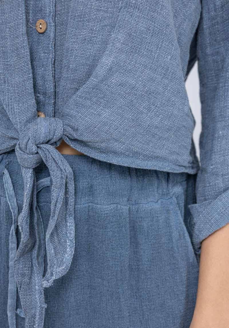 LINEN & COTTON HOUSE – Großhandel Bluse – Damen – Leinenweste 3025 MY VEST40