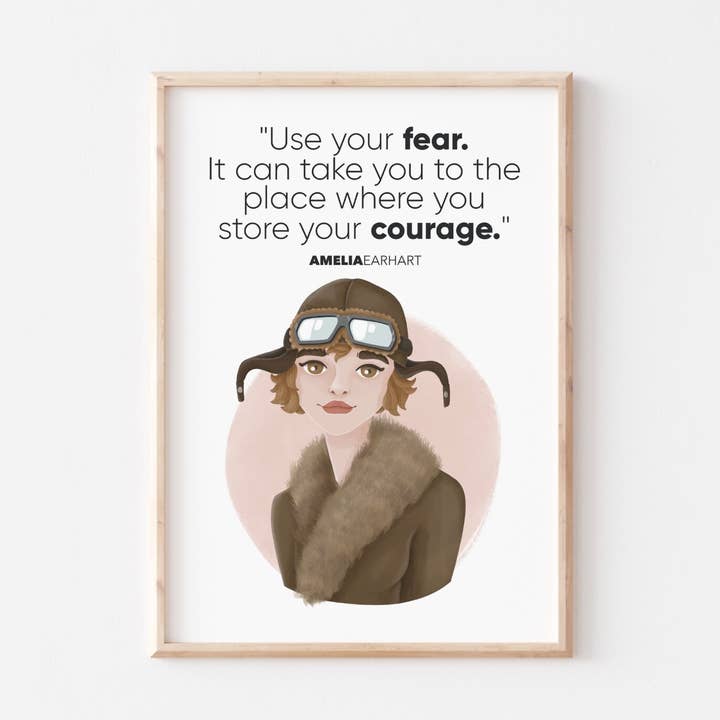 Another Wild Story - Wholesale Art Print - Amelia Earhart Wall Art Print0