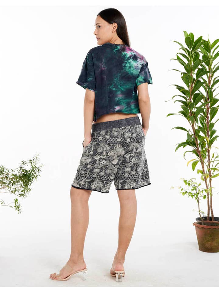 Kathmandu Imports - Wholesale Screen Printed T-Shirt - Women's - COTTON CROP TOP (TH-1857PK)2