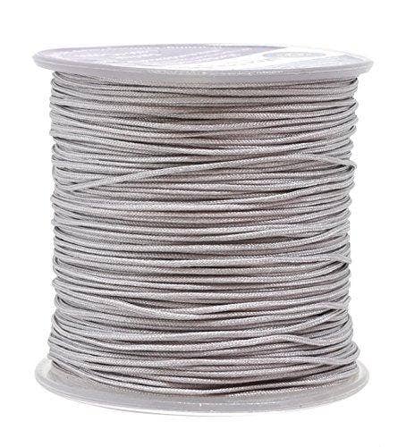 Mandala Crafts – wholesale Craft supplies – Mandala Crafts Nylon Satin Cord, Rattail Trim Thread for Chinese Knotting, Kumihimo, Beading, Macramé, Jewelry Making, Sewing40