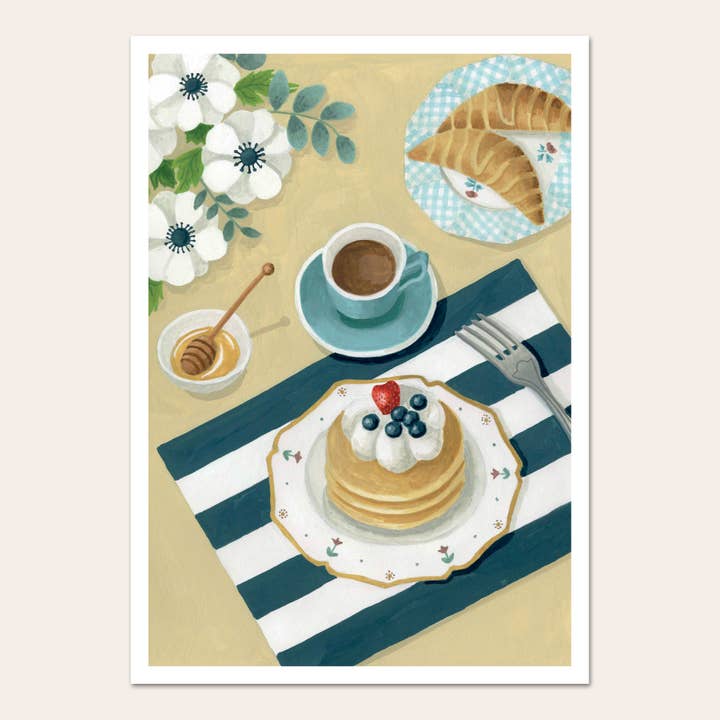 Brunch-plakat for engroshandel hos MÉLANIE VOITURIEZ