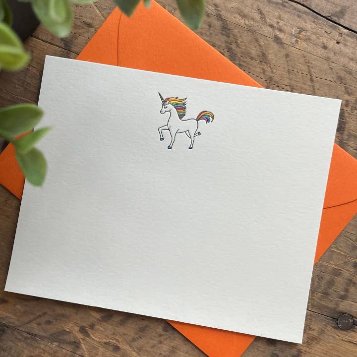 Unicorn Notecard for wholesale by Alice-Louise Press