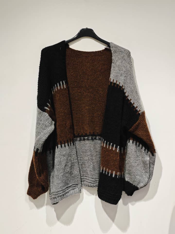 Pomelo paris - Wholesale Cardigan - Women's - ROMA Buttonless Vest - AH263