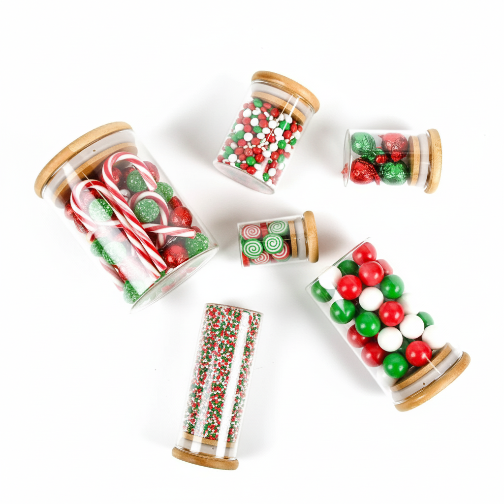 Human Objects® - Wholesale Jar - Glass Jar w/ Bamboo Lid – Eco-Friendly Spice Jar – 20 Qty12