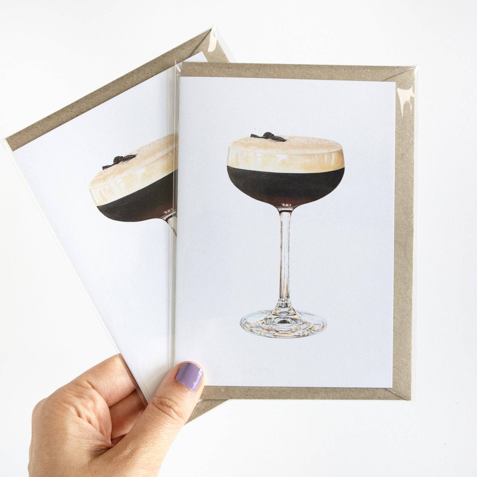 Julia Ockert - Wholesale Everyday greeting card - Espresso Martini Cocktail Greeting Card2