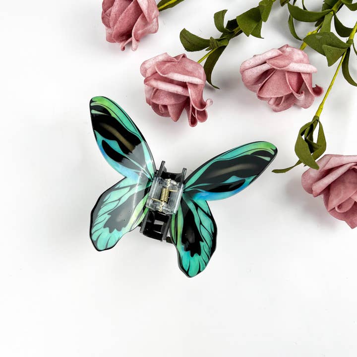 mildstyles - Wholesale Hair Clip - Women's - Simulation Printed Butterfly Hair Clip,Insect Animal Hair cl