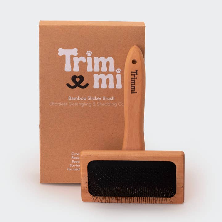 Bamboo Slicker Brush for wholesale by Trimmi