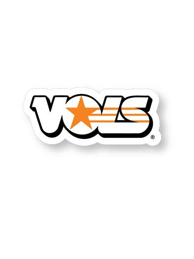 Retro Vols Star Sticker (2 Colors) for wholesale by Southern Made Tees