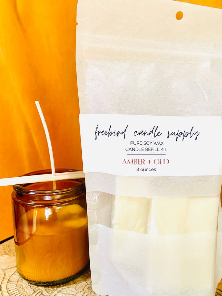 Pure Soy Candle Refill Kit for wholesale by FreeBird Candle Supply