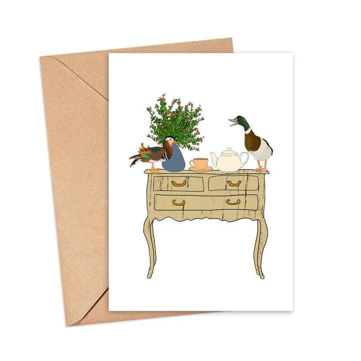 Tarjeta Lets Duck Out para venta al por mayor de Screech Owl Design