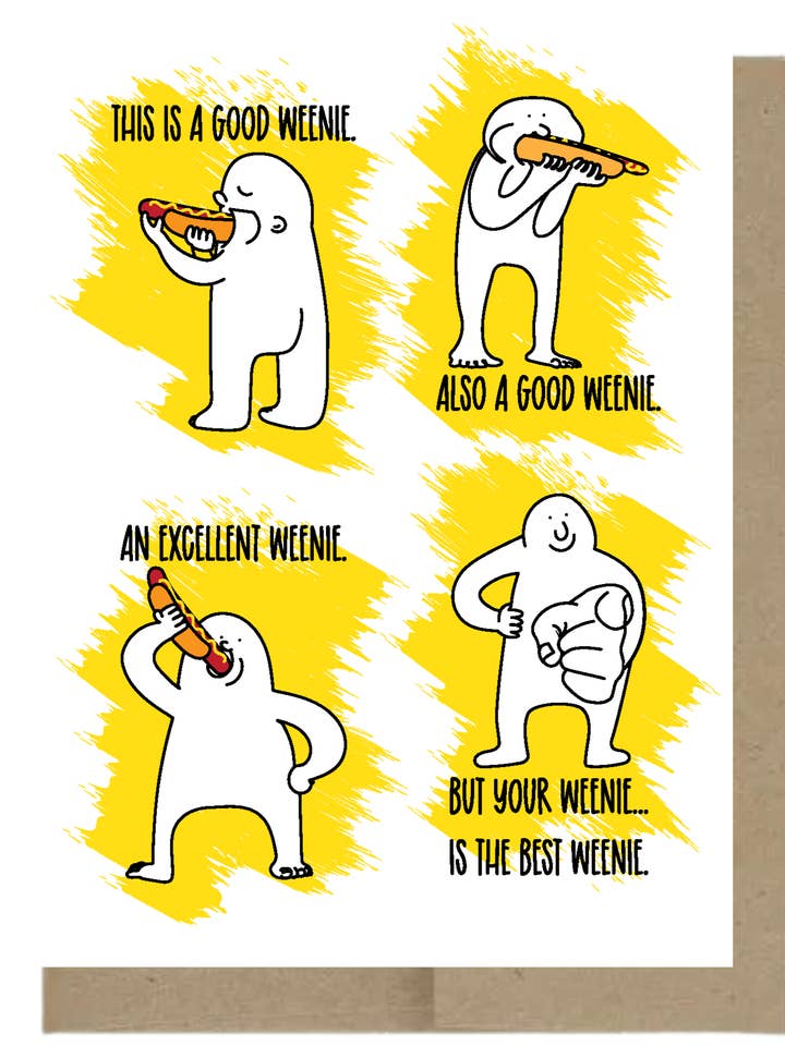 Best Weenie greeting card for wholesale by Harmony Art Shop