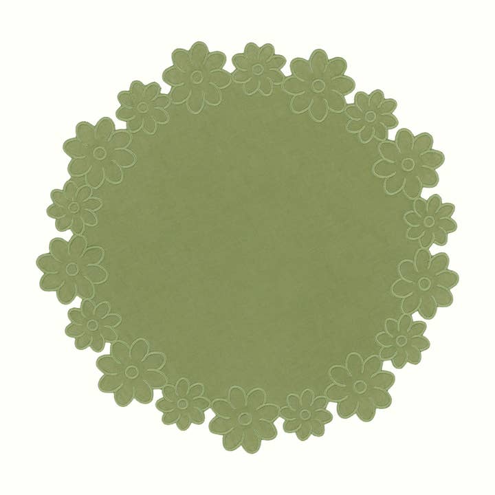 Set de table en lin Bordure de Fleurs pour la vente par House of Gleason