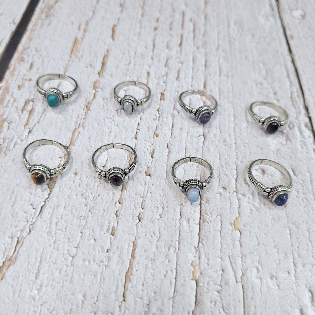 Hecho a mano - Wholesale Single Stone/Solitaire Ring - Assortment of rings4