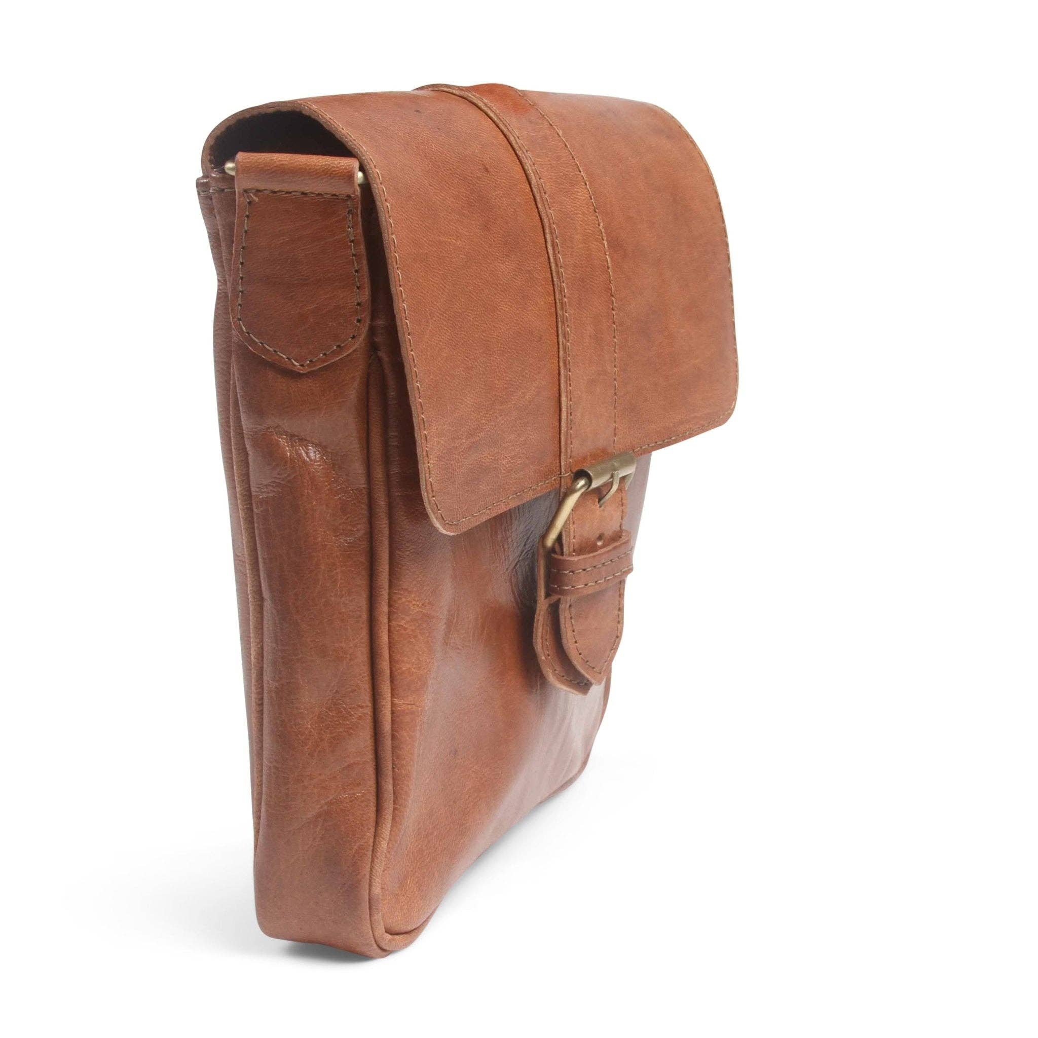Artisan Stories - Wholesale Crossbody Bag - Women's - Light Brown Jacque Leather Crossbody bag1
