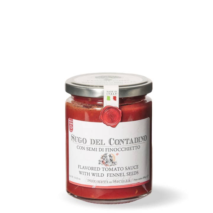 Frantoi Cutrera - Vendita all'ingrosso Sughi pronti - Sugo del contadino con semi di finocchietto0