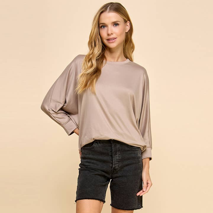 Solid Dolman Top for wholesale by Les Amis