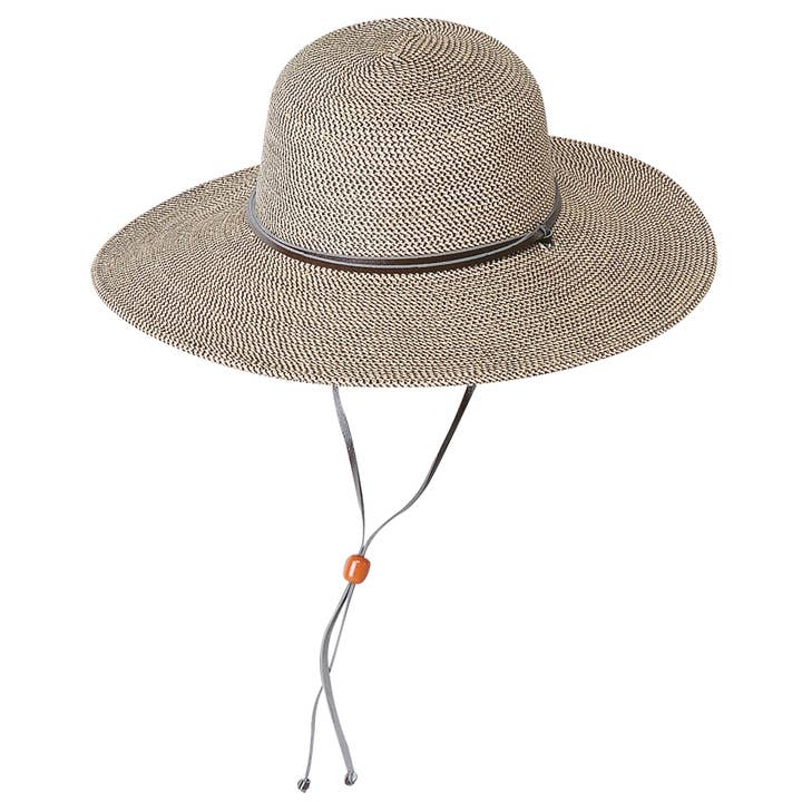 Vlechtwerk van zacht papier met platte rand en kinkoord 8500 Hat Spring voor wholesale door Jeanne Simmons Accessories