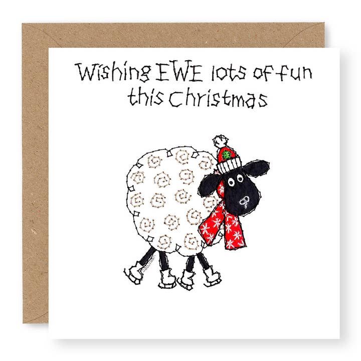EWE Skates lots of fun for wholesale by Jane Buurman Handmade (Greetings Cards)