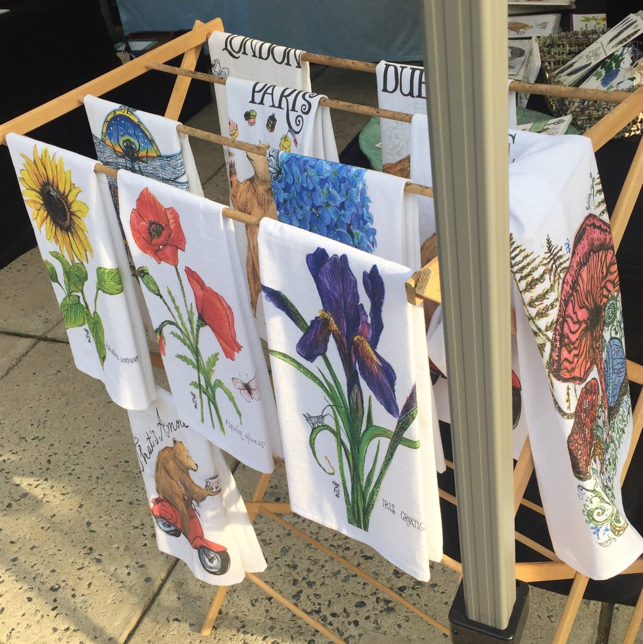 Give A Fig - Wholesale Tea Towel - Iris Tea Towel2