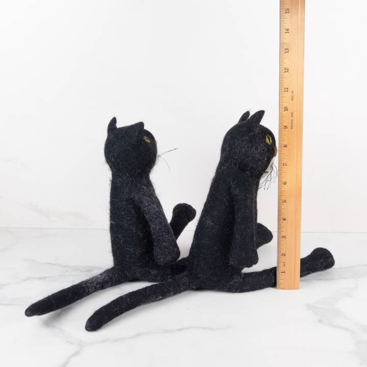 The Winding Road - Wholesale Stuffed/Plush Toy - Kids & Baby - Toys - Sitting Cat - Black - Small and Medium