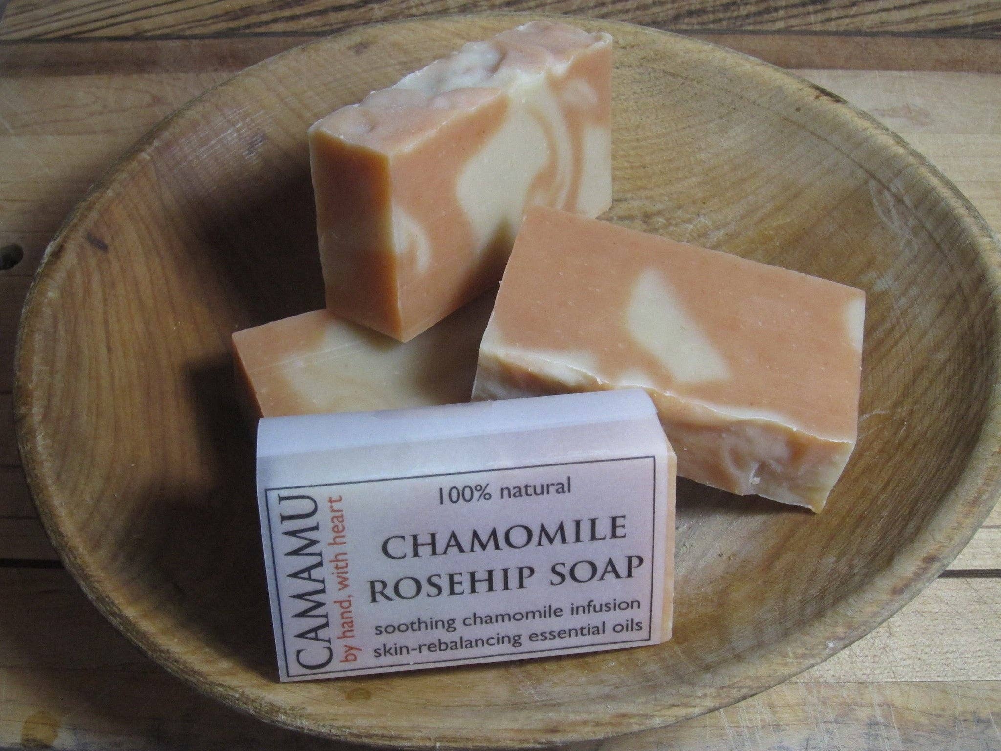Camamu  Soap - Wholesale Bar Soap - Chamomile Rose Hip Soap3