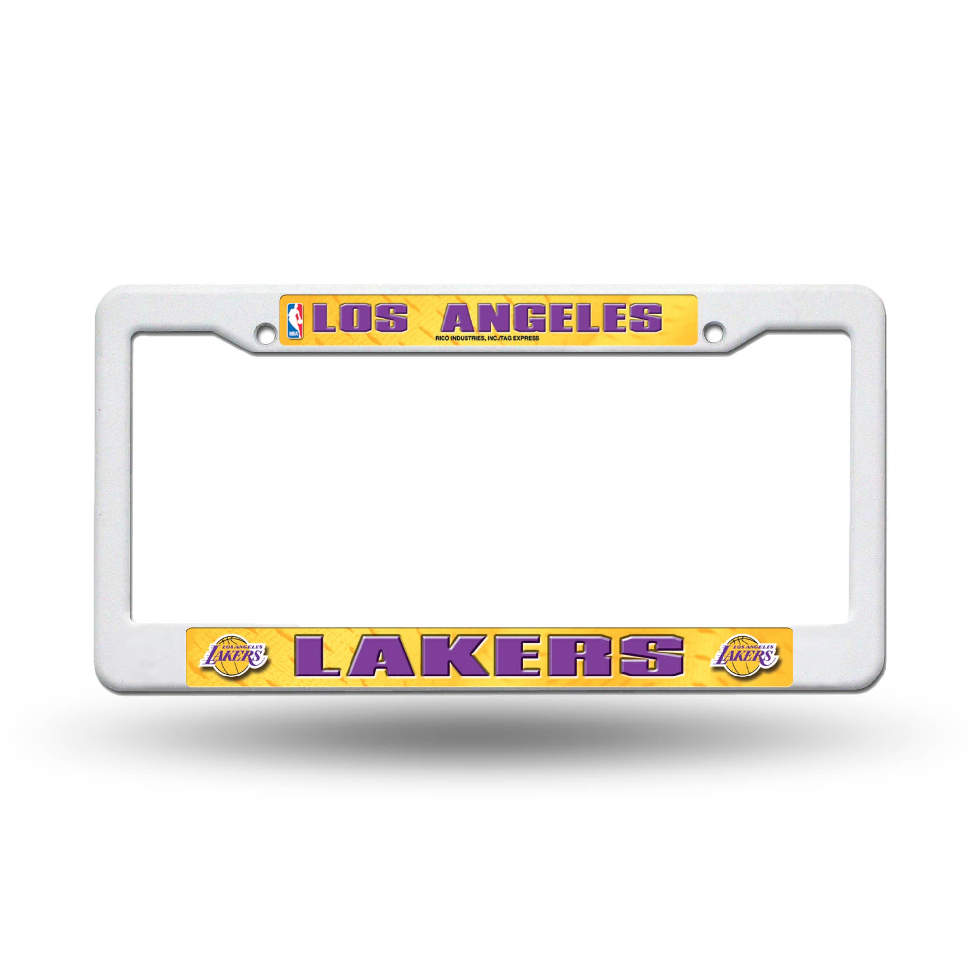 Rico Industries - Wholesale Car Decorative Charm - Unisex - Los Angeles Lakers Plastic License Plate Frame