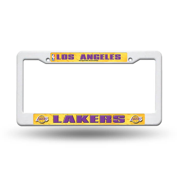 Rico Industries - Wholesale Car Decorative Charm - Unisex - Los Angeles Lakers Plastic License Plate Frame0