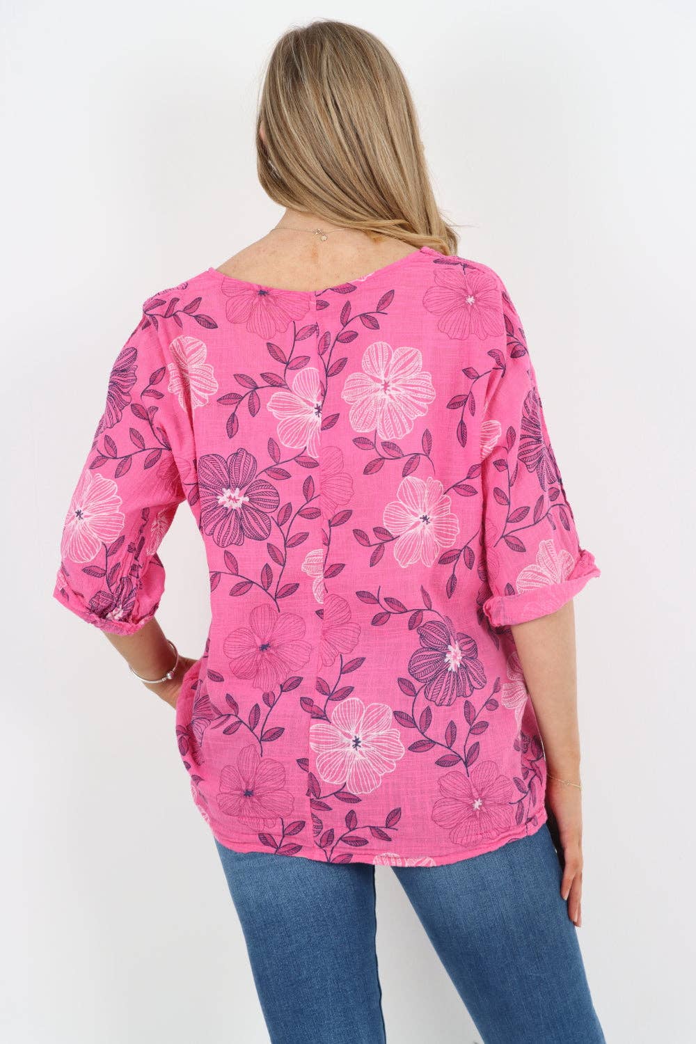 Miss Bold – Engroshandel Tunika - Dame – Italiensk bomuldsoverdel med blomsterprint16