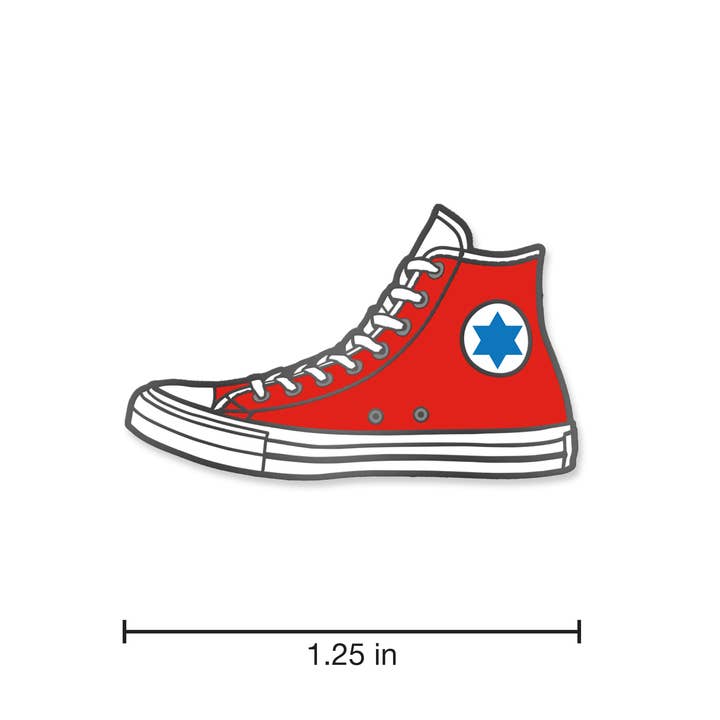 Studio Ten Design - Wholesale Lapel Pin/Button - High-Top Sneaker Enamel Pin (Yom Kippur version)