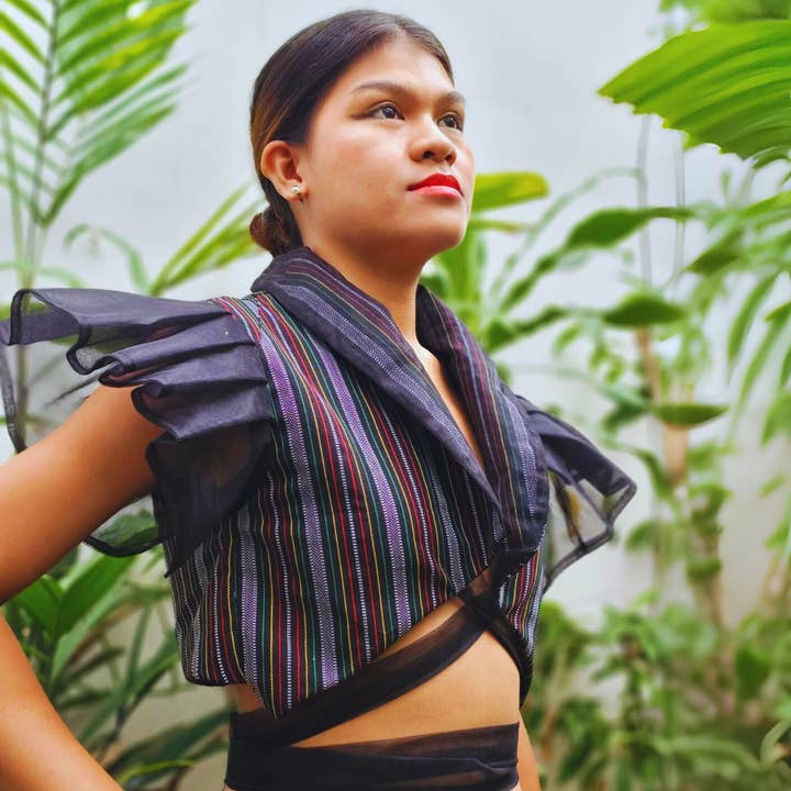 Top corto con lazo Gabriella para venta al por mayor de Elle Karayan