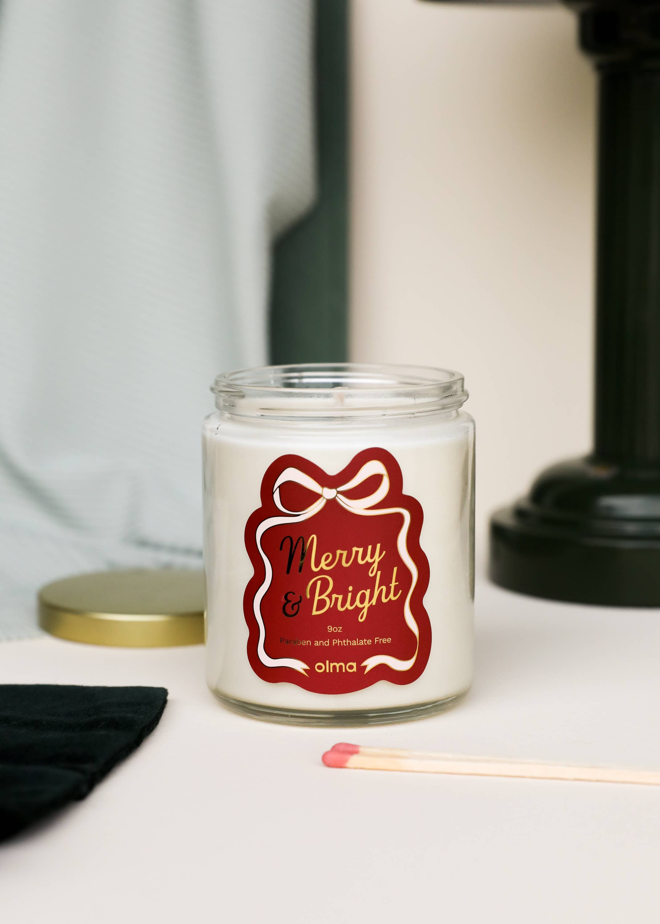 JaxKelly Candles - Wholesale Jar/Filled Candle - Merry & Bright - Holiday Christmas Candle - 9oz Clear 2