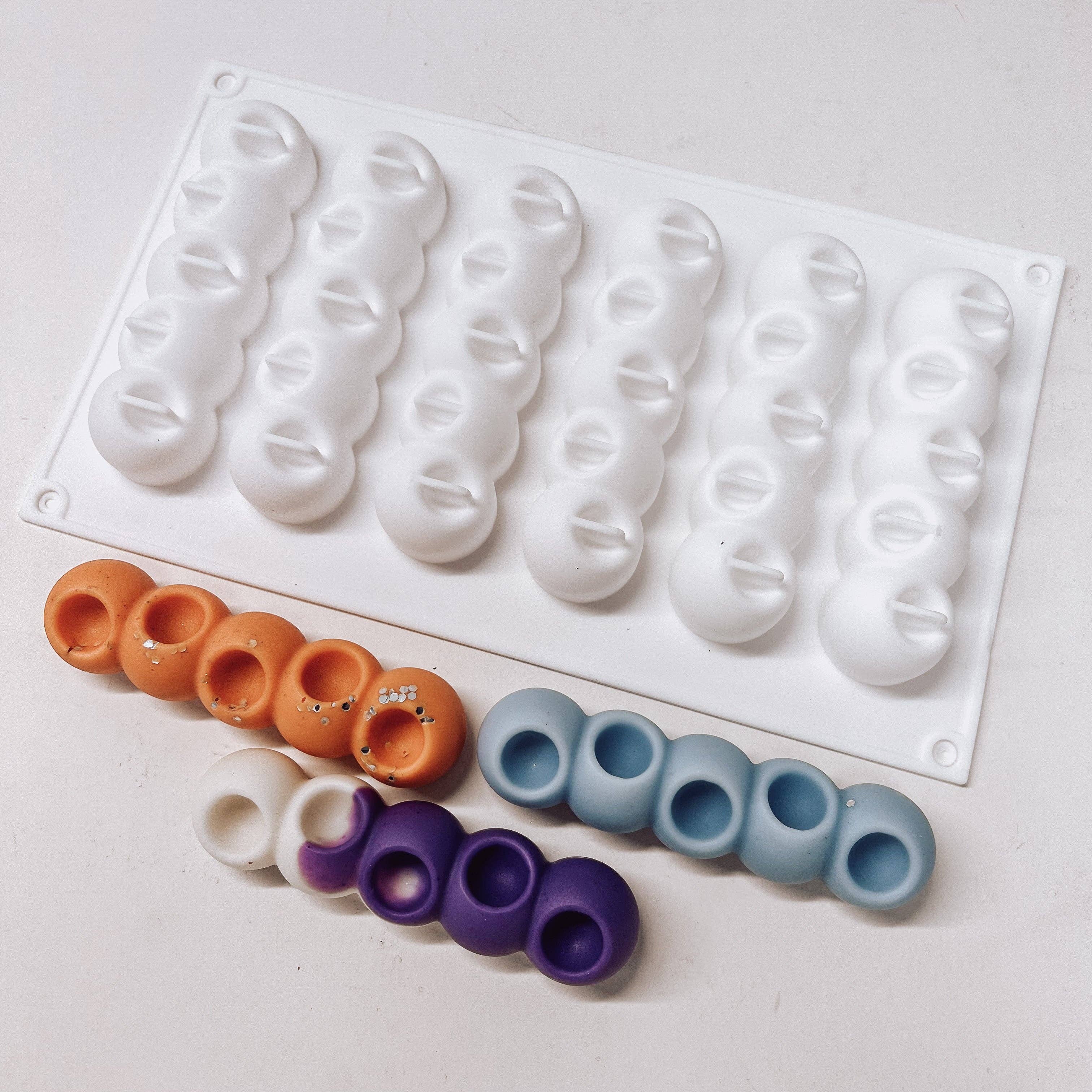 TLLC Supplies – Engroshandel Håndværk forsyninger – Silikoneform med 6 hulrum til bobler1