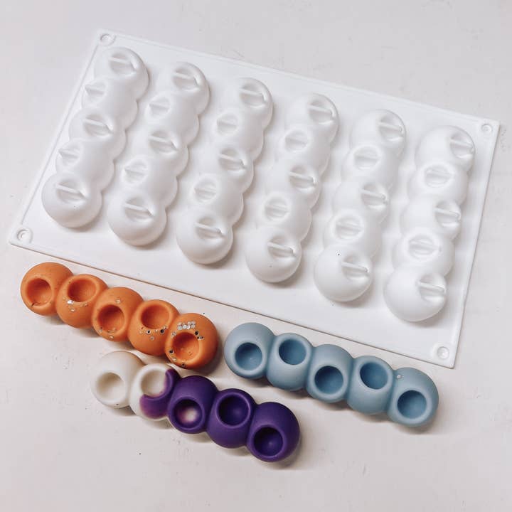 TLLC Supplies – Engroshandel Håndværk forsyninger – Silikoneform med 6 hulrum til bobler1