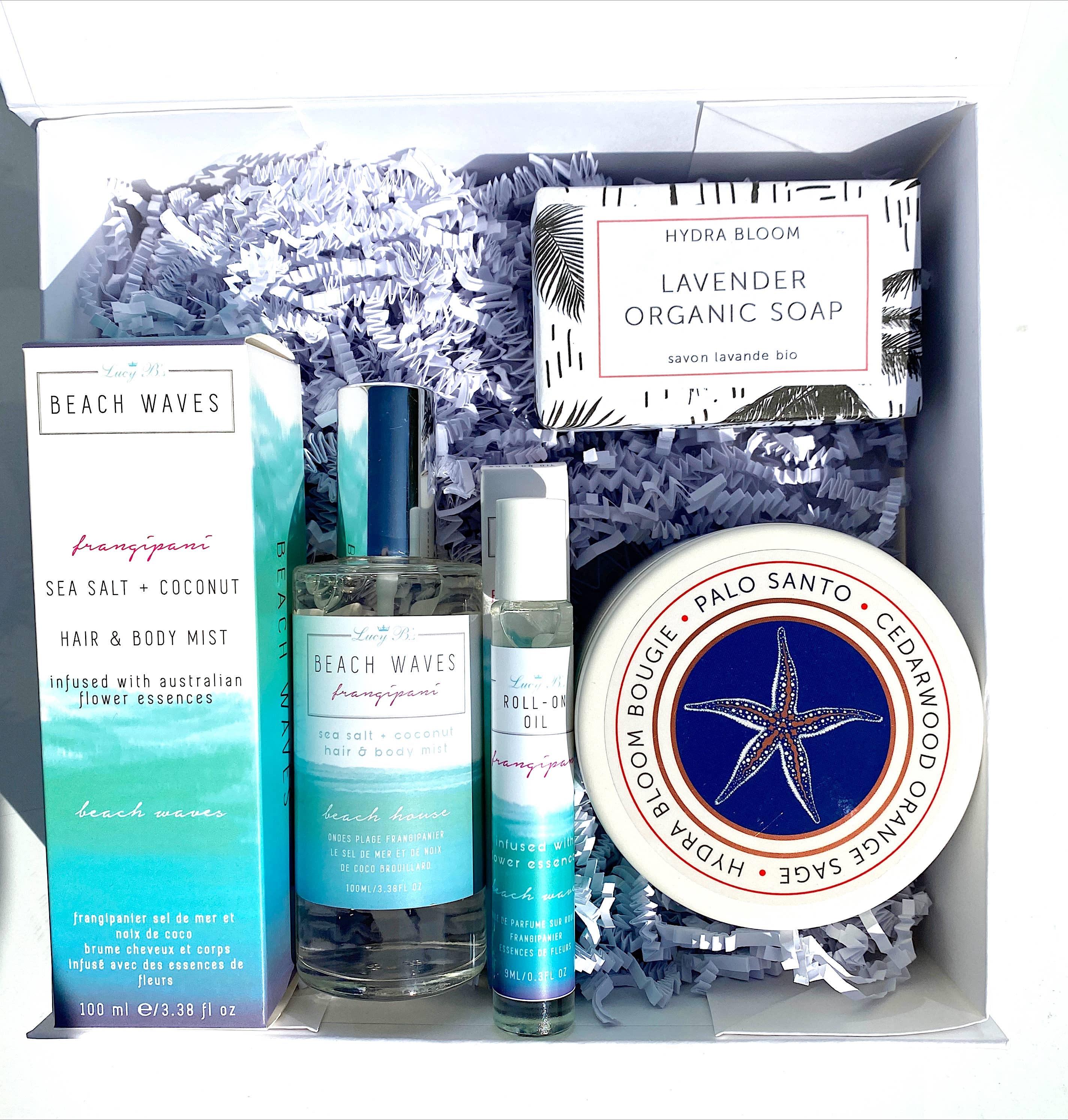 Hydra Bloom Beauty - Vente Brume/eau visage et corps - Brume salée Frangipanier Beach Waves pour cheveux et corps3