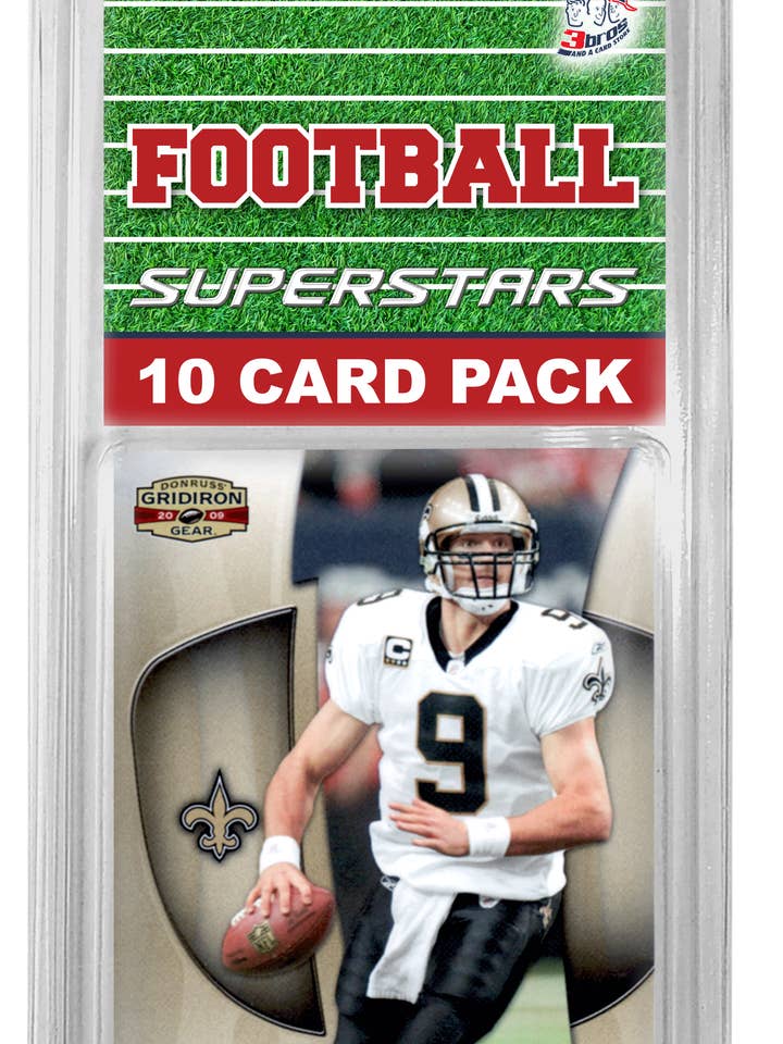 10-Card New Orleans Saints Superstars Kit for wholesale by 3bros And A Card Store