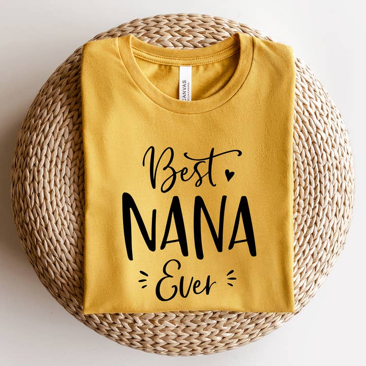 Bedste Nana nogensinde T-Shirt Bedstemor Mors Dag Tee Shirt Top for engroshandel hos Zoe Creative Co