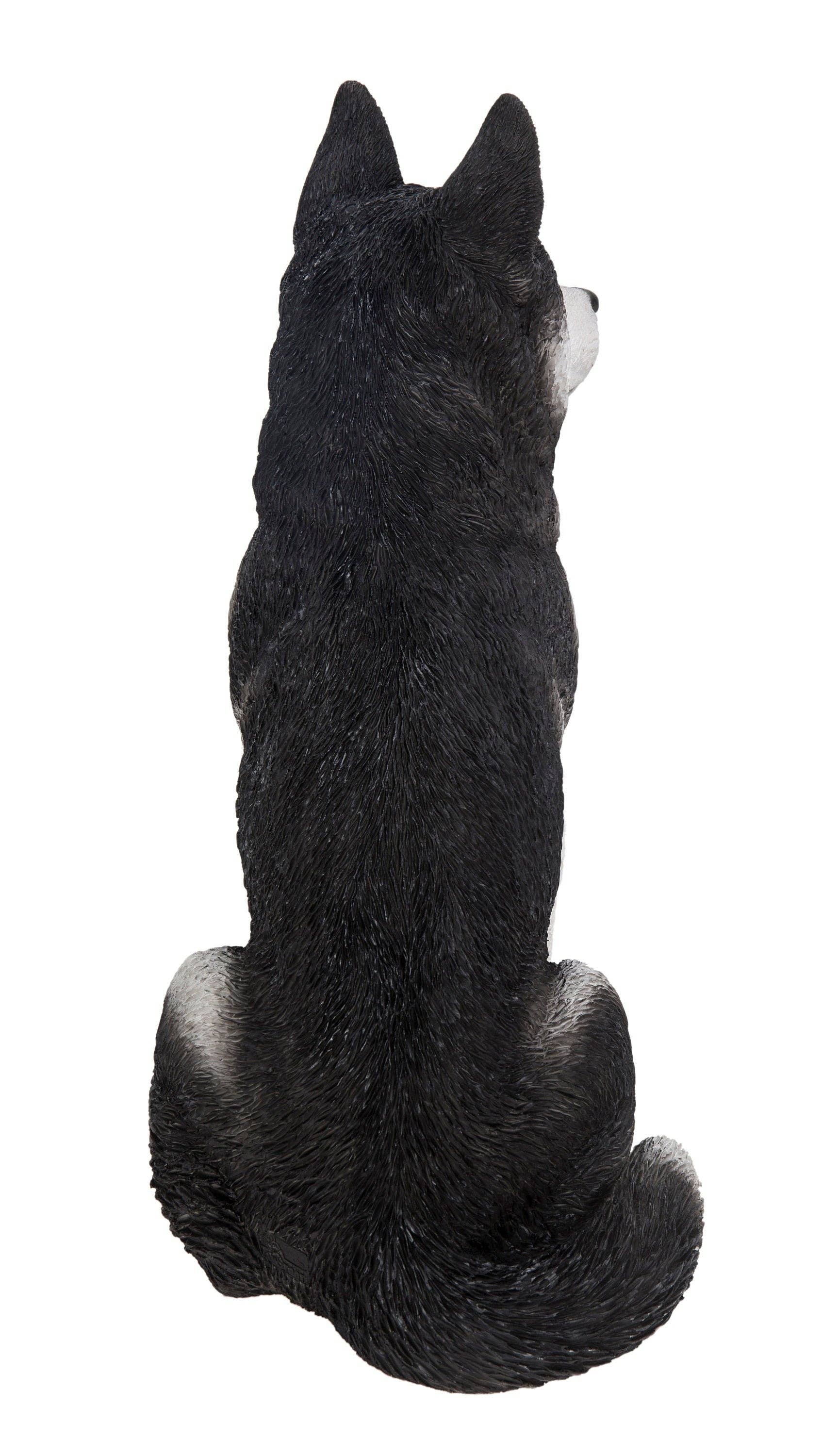 Hi-Line Gift Ltd. - Wholesale Outdoor Ornament/Decor - Large Black & White Siberian Husky Sitting7