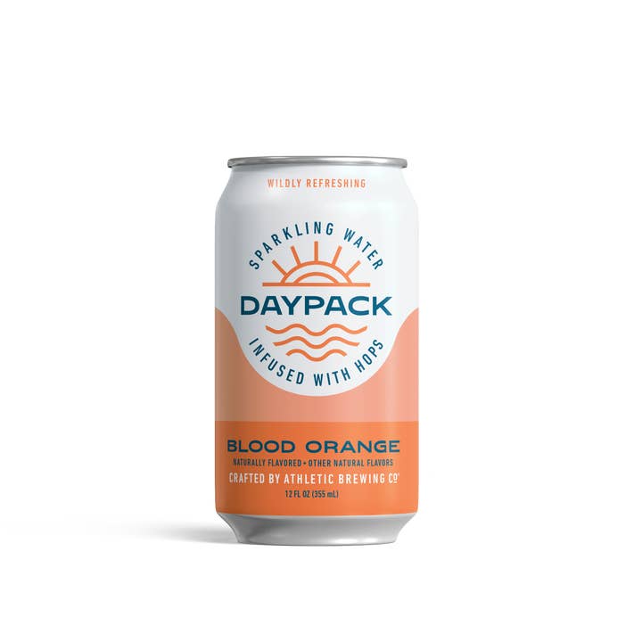 Athletic Brewing Company - Wholesale Sparkling Water - DayPack Sparkling Water - Blood Orange 24 Can Case