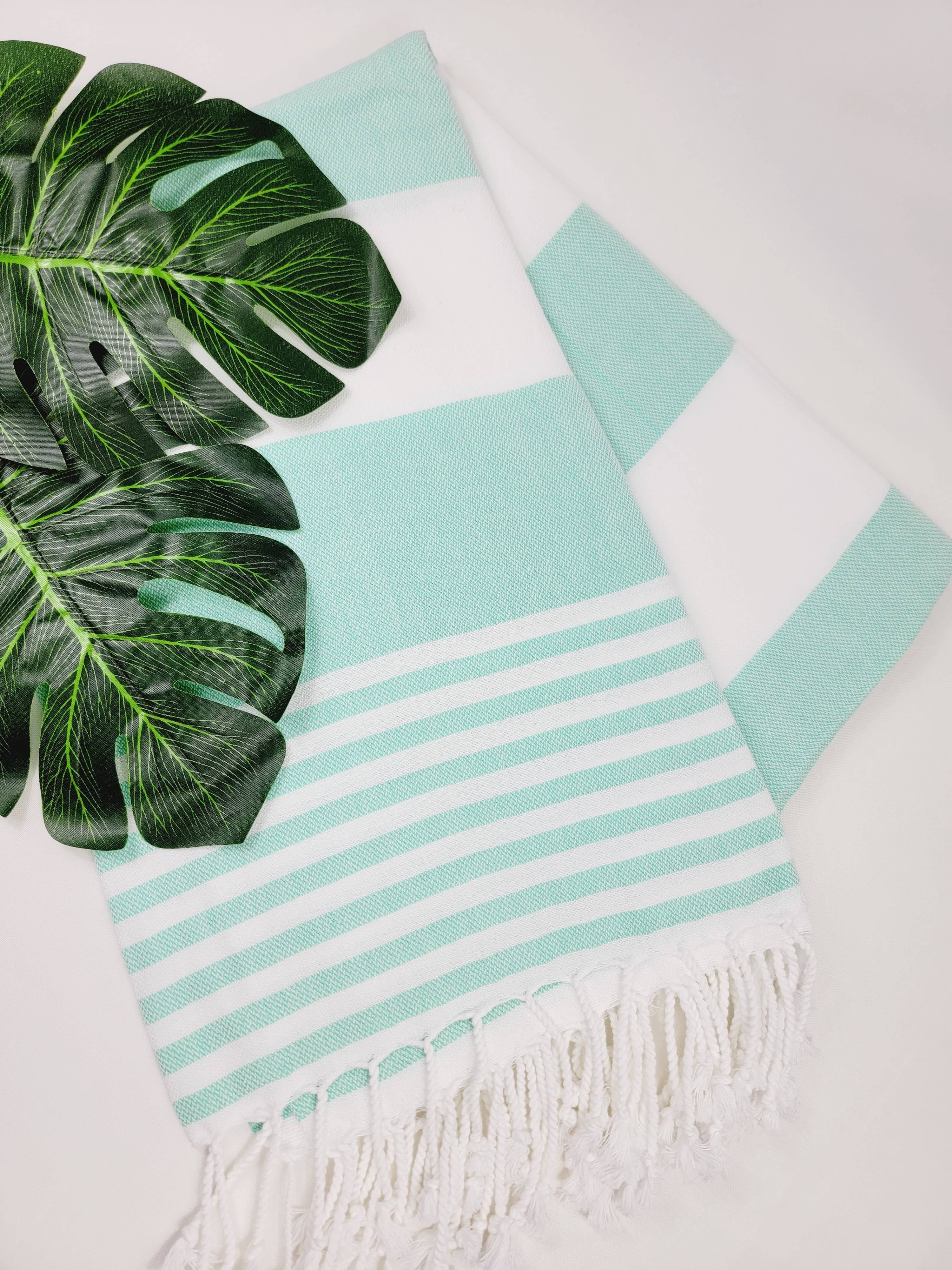 EBRU Home - Wholesale Beach Towel - 10 Beach Towel set, Assorted sand free Towel, Cabana Stripe20