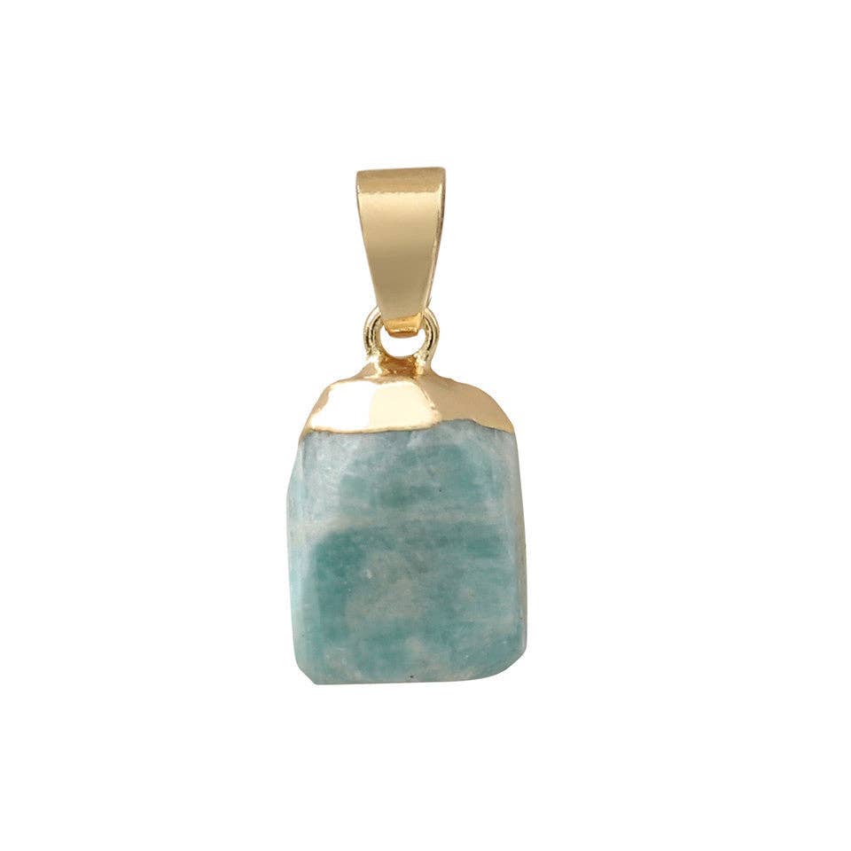 Perimade & Co. LLC - Wholesale Pendant/Charm Necklace - Natural Crystal Raw Stone Healing Necklace in Solid Copper15