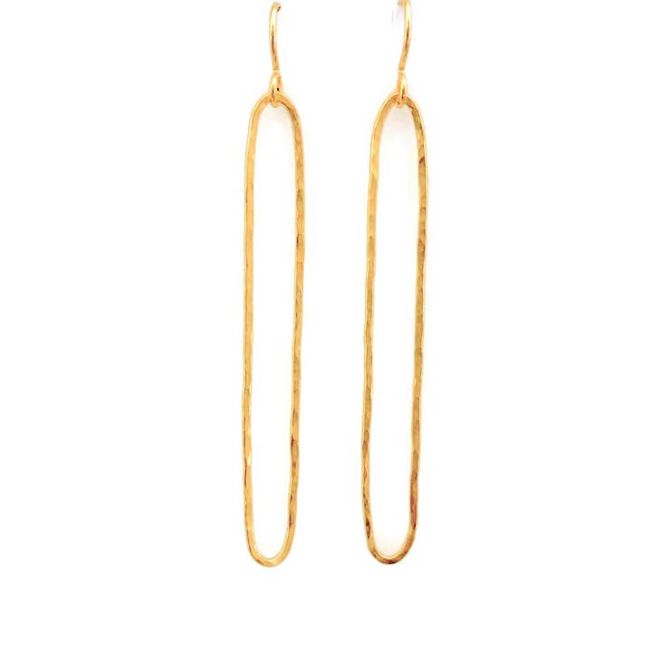 Elongated Earrings, Long for wholesale by Rain City Forge