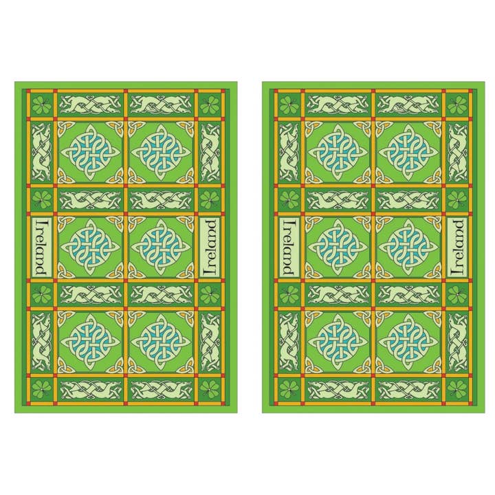 Celtic Tapestry Irish Tea Towel for wholesale by Dublin Gift Company