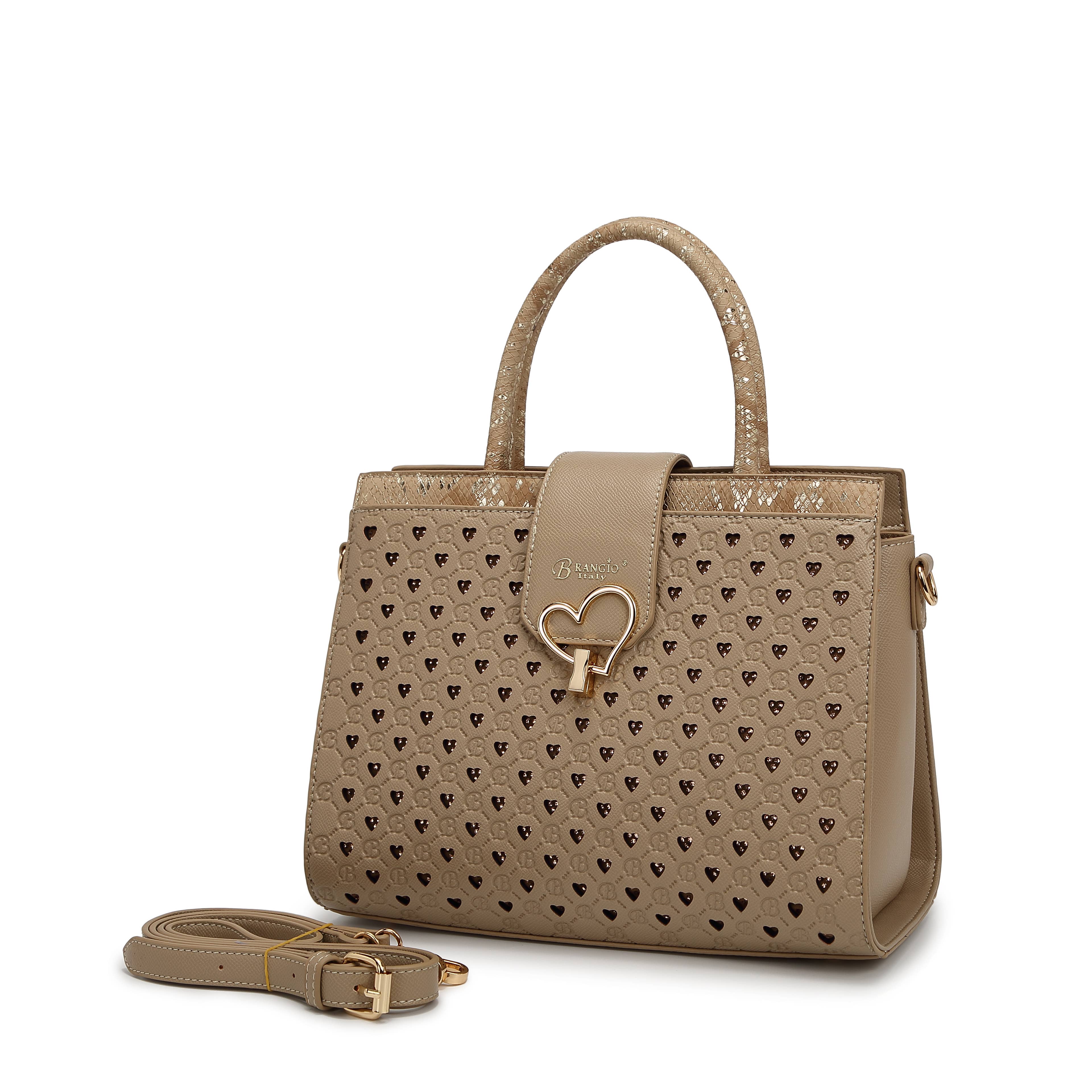 Brangio (Italy) Company Inc. - Wholesale Top Handle Bag - Women's -  Brangio Italy Turquoise Heart-Lock Top Handle Bag1