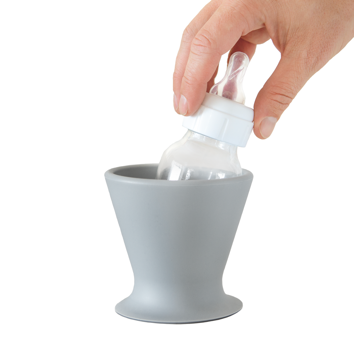 bökee - Wholesale Bottle Rack/Holder - bökee Baby Bottle Holder, Hands Free, One-Hand Bottle Prep11