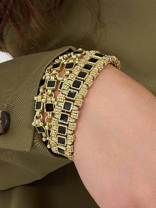 Bracelet réversible Jamila Stone pour la vente par House of Tuhina, US