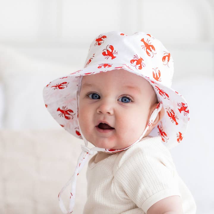 Huggalugs - Wholesale Bucket Hat - Kids - Lobster Bucket Hat UPF 50+ Baby & Toddler